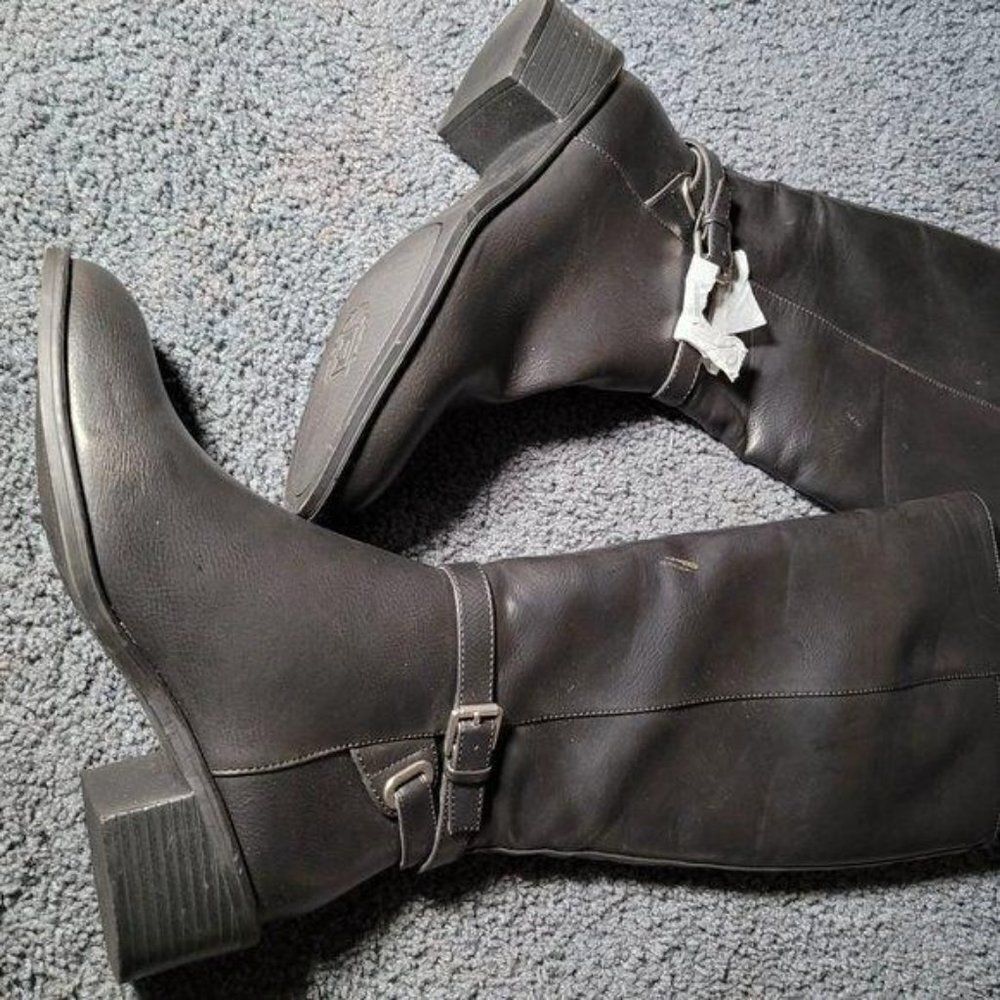 Chaps Womens Rhiannan-W Black Riding Boots Sz 6B - Picture 3 of 10